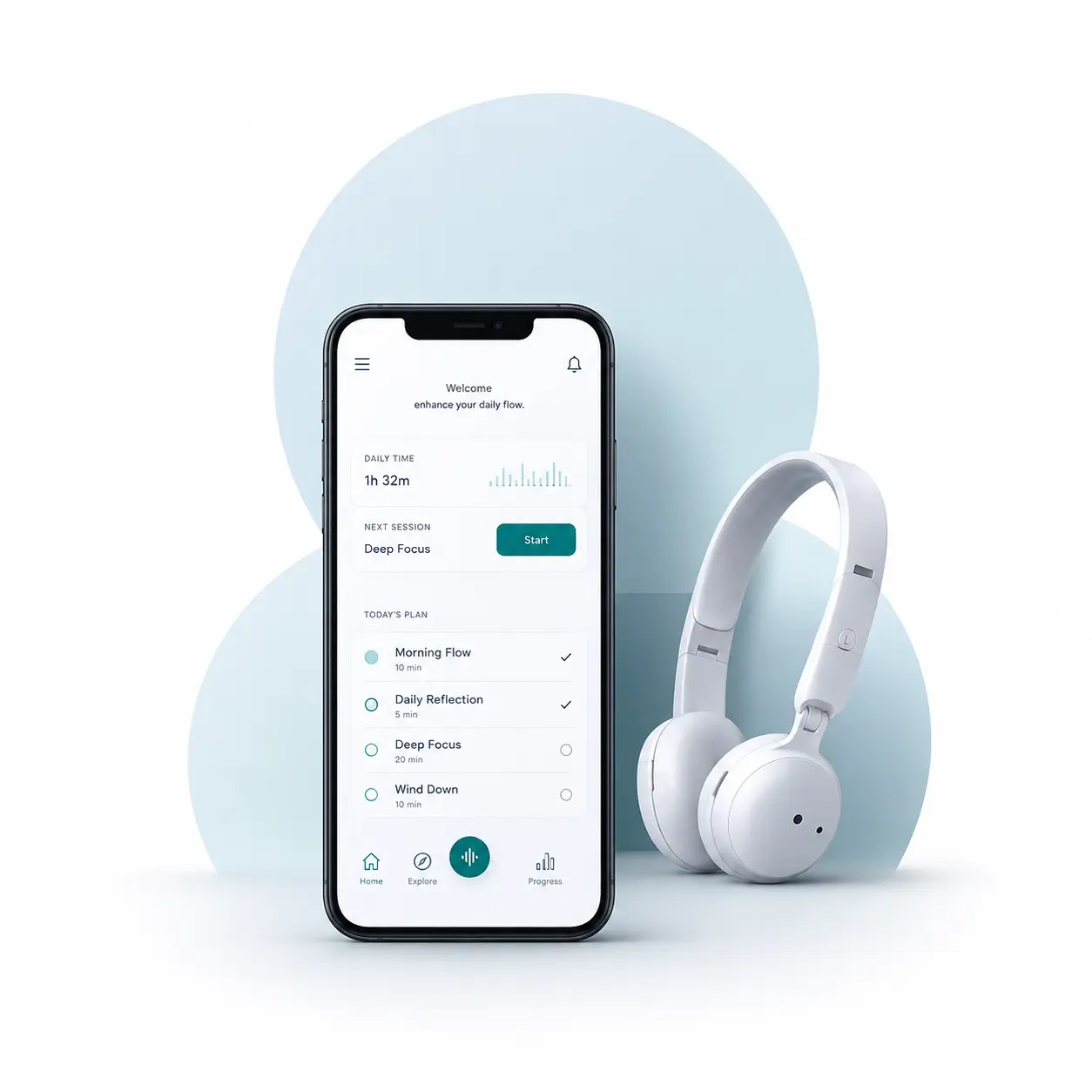 Praxis reader app with immersive audio controls